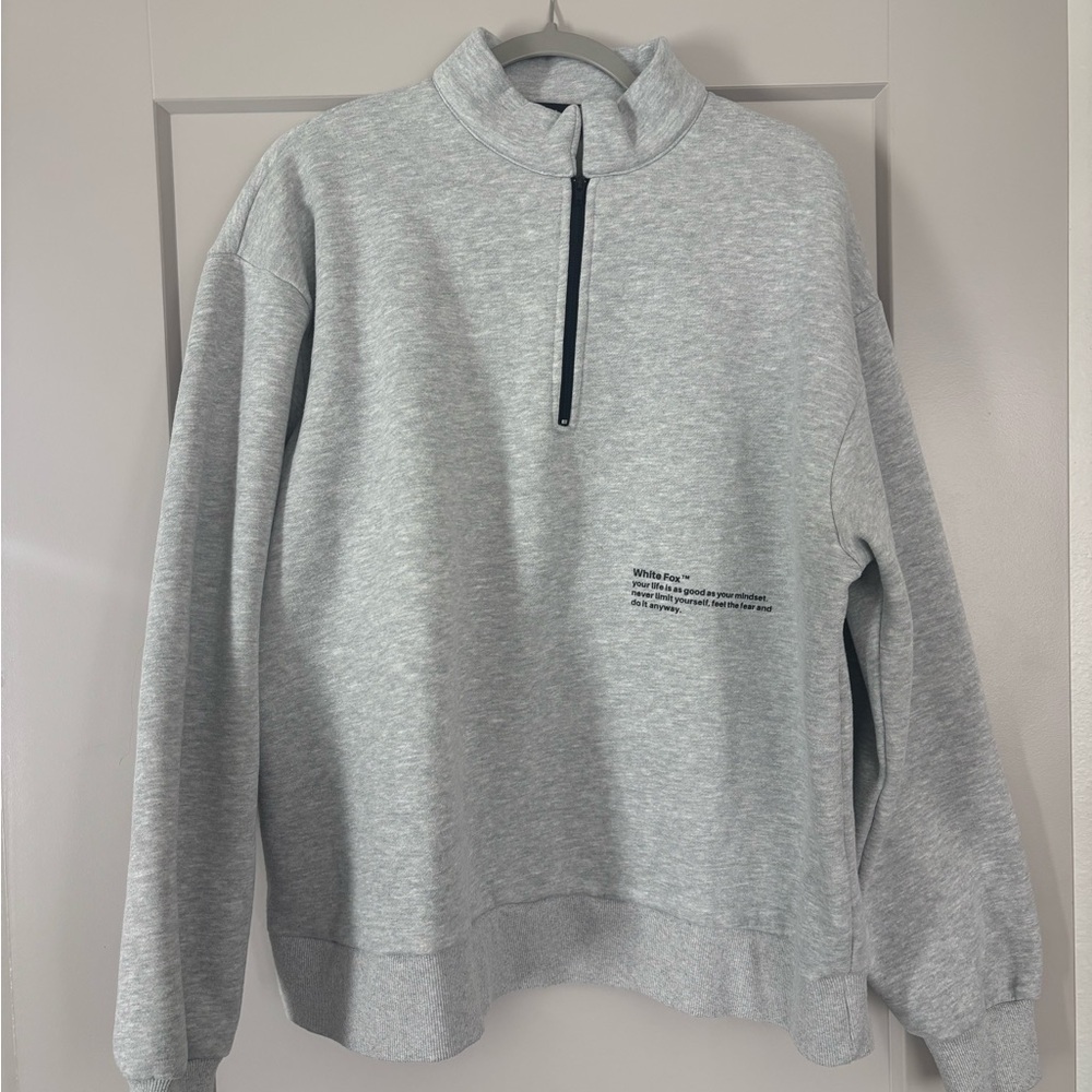 White fox oversized sweatshirt